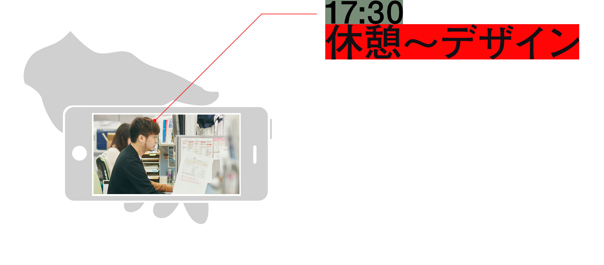 17:30 休憩〜デザイン作業